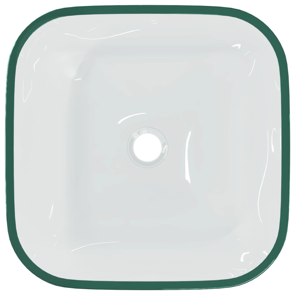 Lavandino in Vetro 42x42x14 cm Trasparente