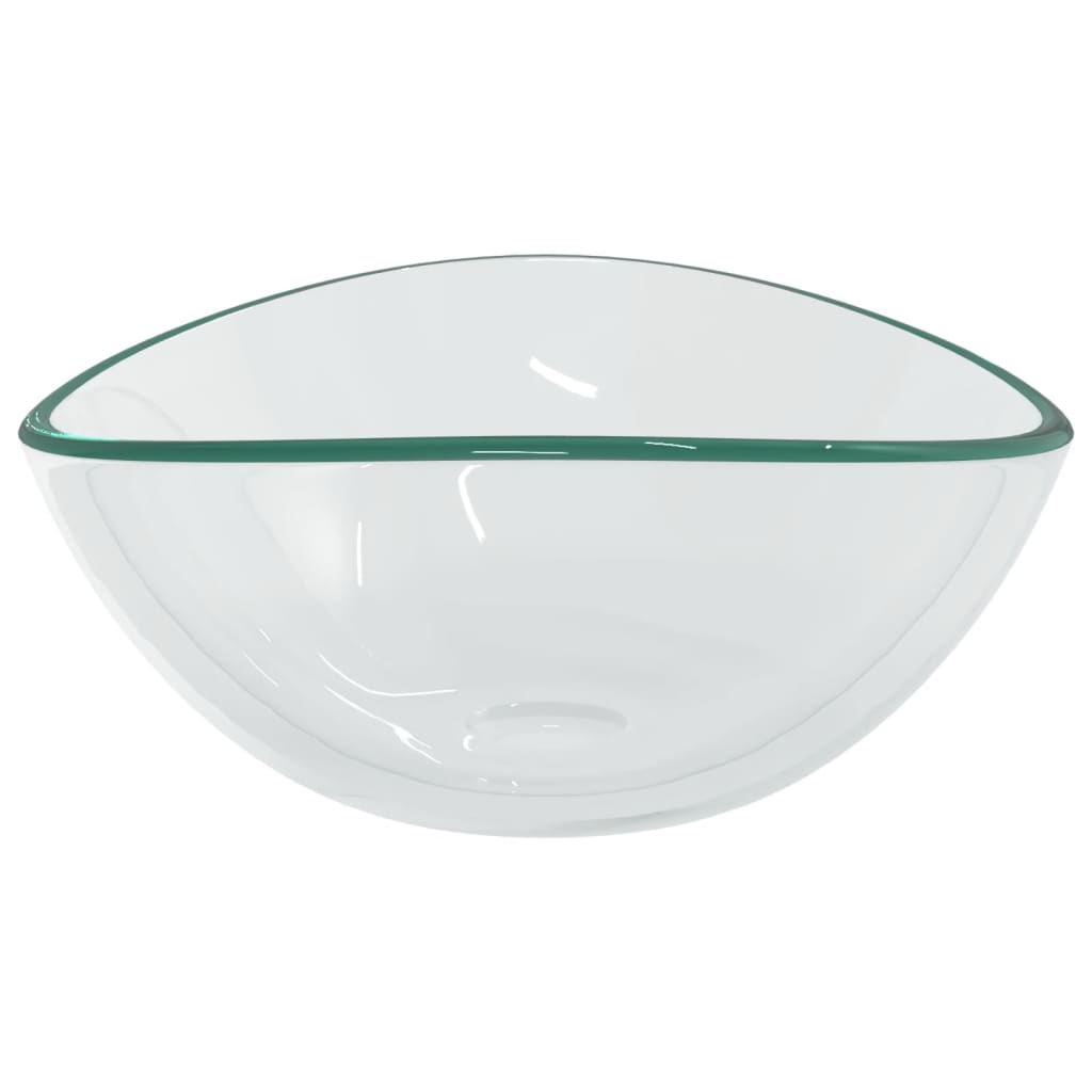 Lavandino in Vetro Temperato 54,5x35x15,5 cm Trasparente