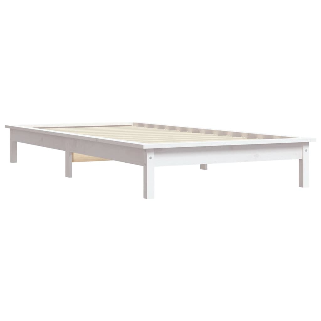 Giroletto Bianco 90x200 cm in Legno Massello di Pino