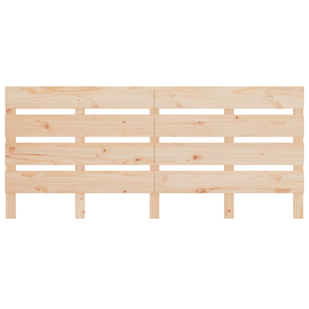 Testiera per Letto 135x3x80 cm in Legno Massello di Pino