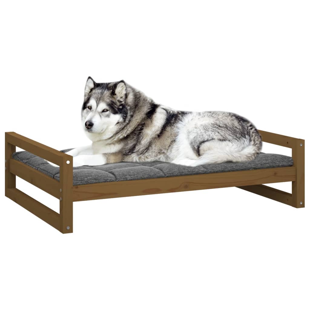 Cuccia per Cani ambra 105,5x75,5x28cm in Legno Massello di Pino
