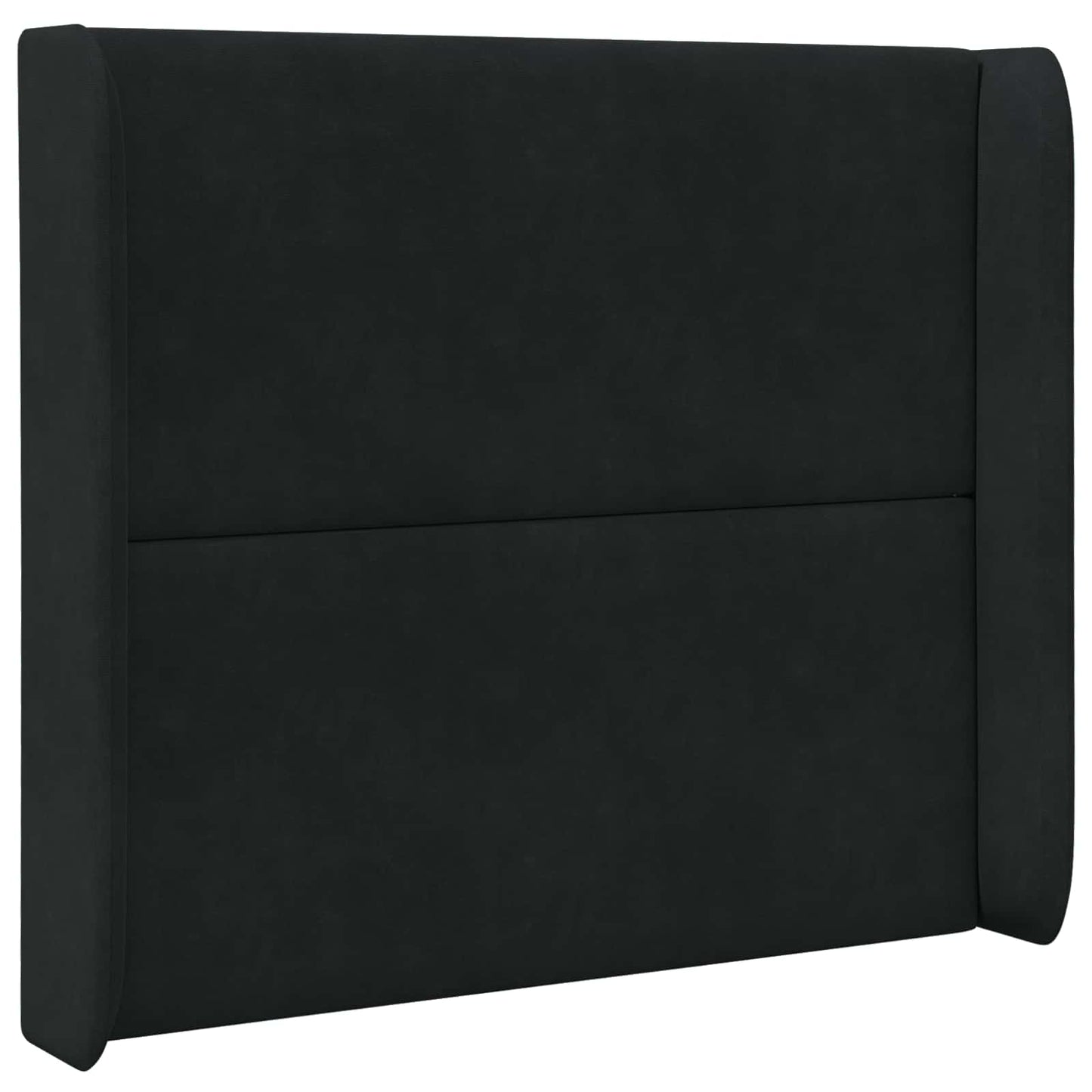 Orecchia della Testata Nero 80 x 16 x 4 cm Velluto