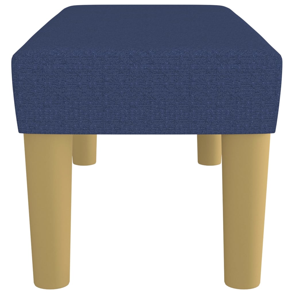 Panca Blu 70x30x30 cm in Tessuto
