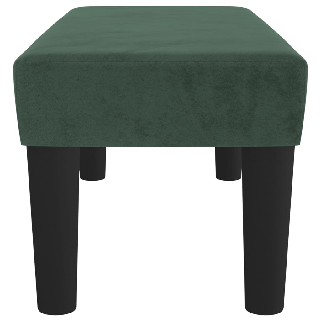 Panca Verde Scuro 70x30x30 cm in Velluto