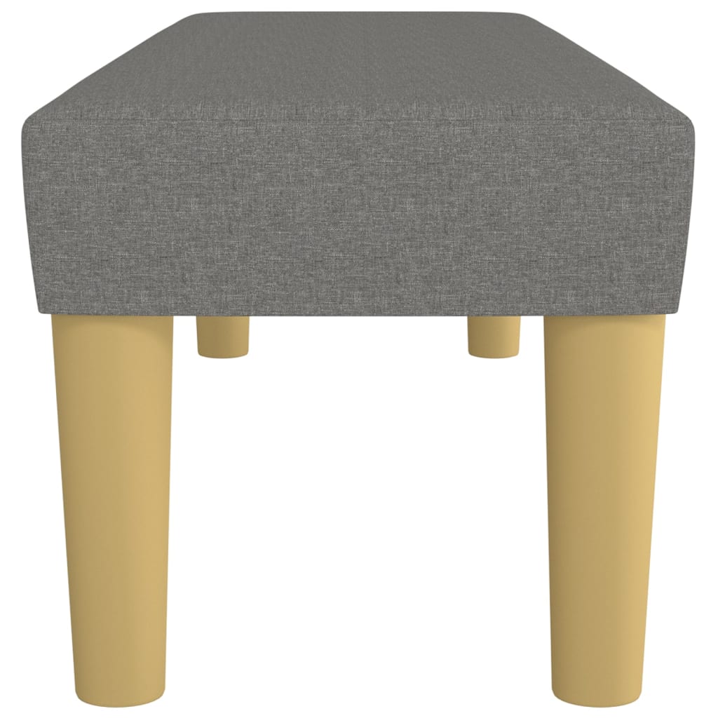 Panca Grigio Scuro 100x30x30 cm in Tessuto