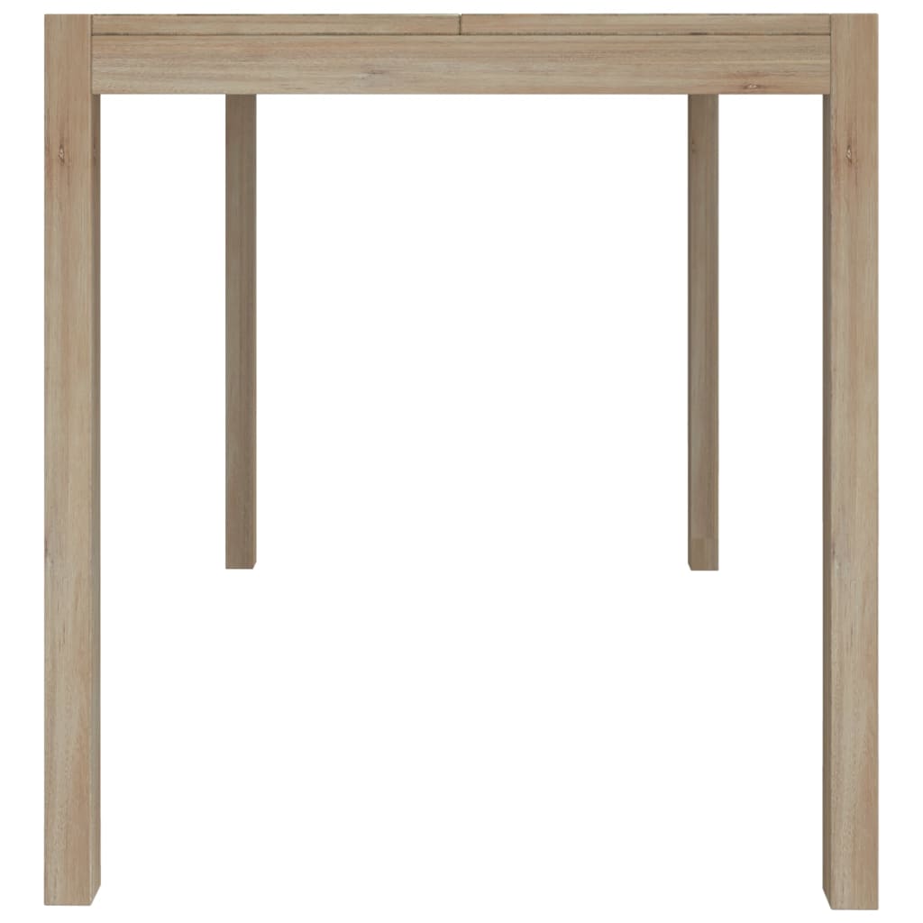 Set da Pranzo 7 pz in Legno Massello di Acacia