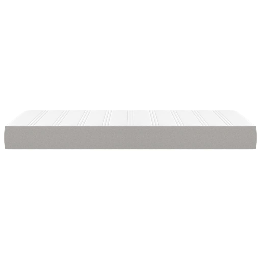 Materasso a Molle Insacchettate Grigio Chiaro 80x200x20 cm
