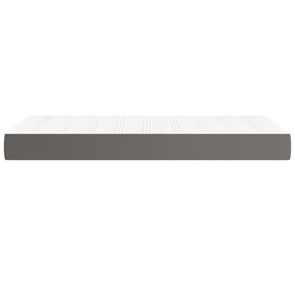 Materasso a Molle Grigio 80x200x20 cm in Similpelle