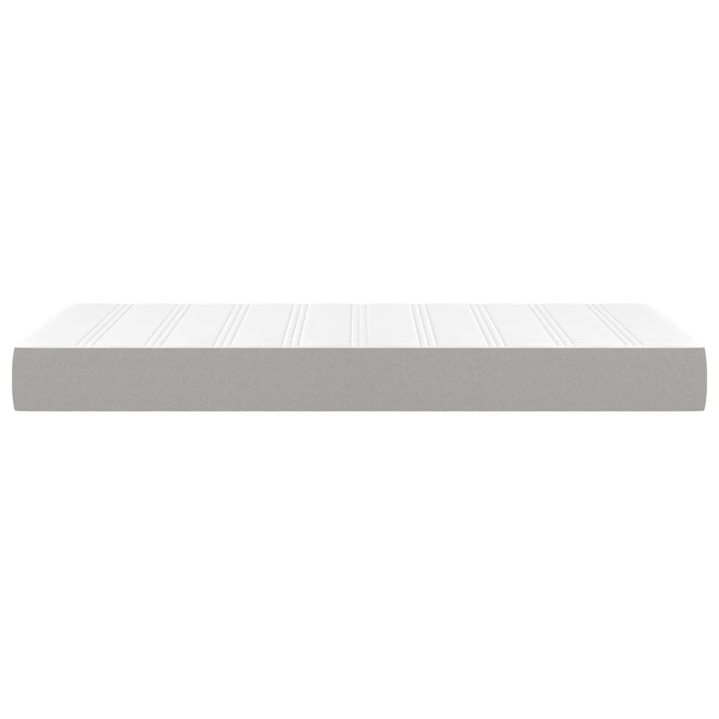 Materasso a Molle Insacchettate Grigio Chiaro 100x200x20 cm