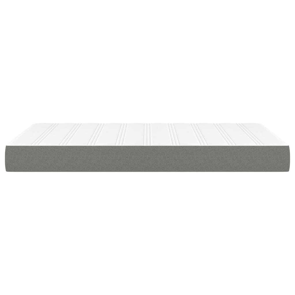 Materasso a Molle Insacchettate Grigio Scuro 120x200x20 cm