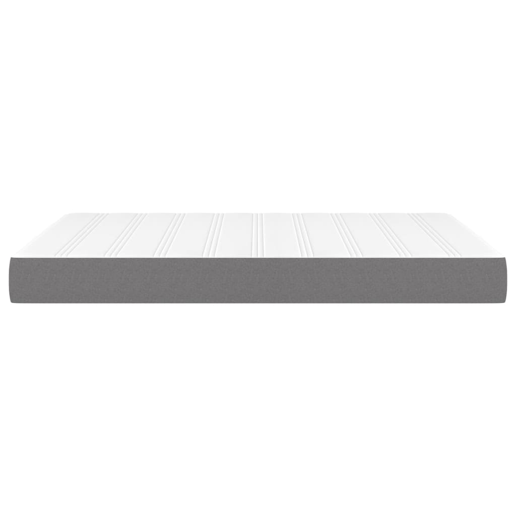 Materasso a Molle Insacchettate Grigio Scuro 140x190x20 cm