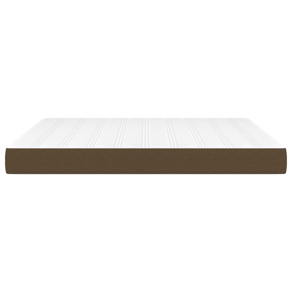 Materasso a Molle Insacchettate Marrone Scuro 160x200x20 cm