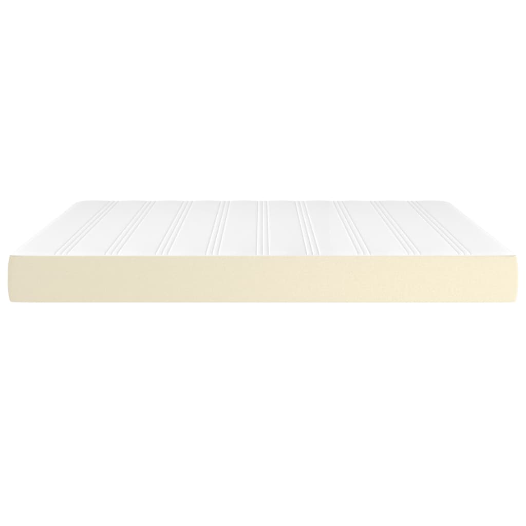 Materasso a Molle Crema 160x200x20 cm in Similpelle