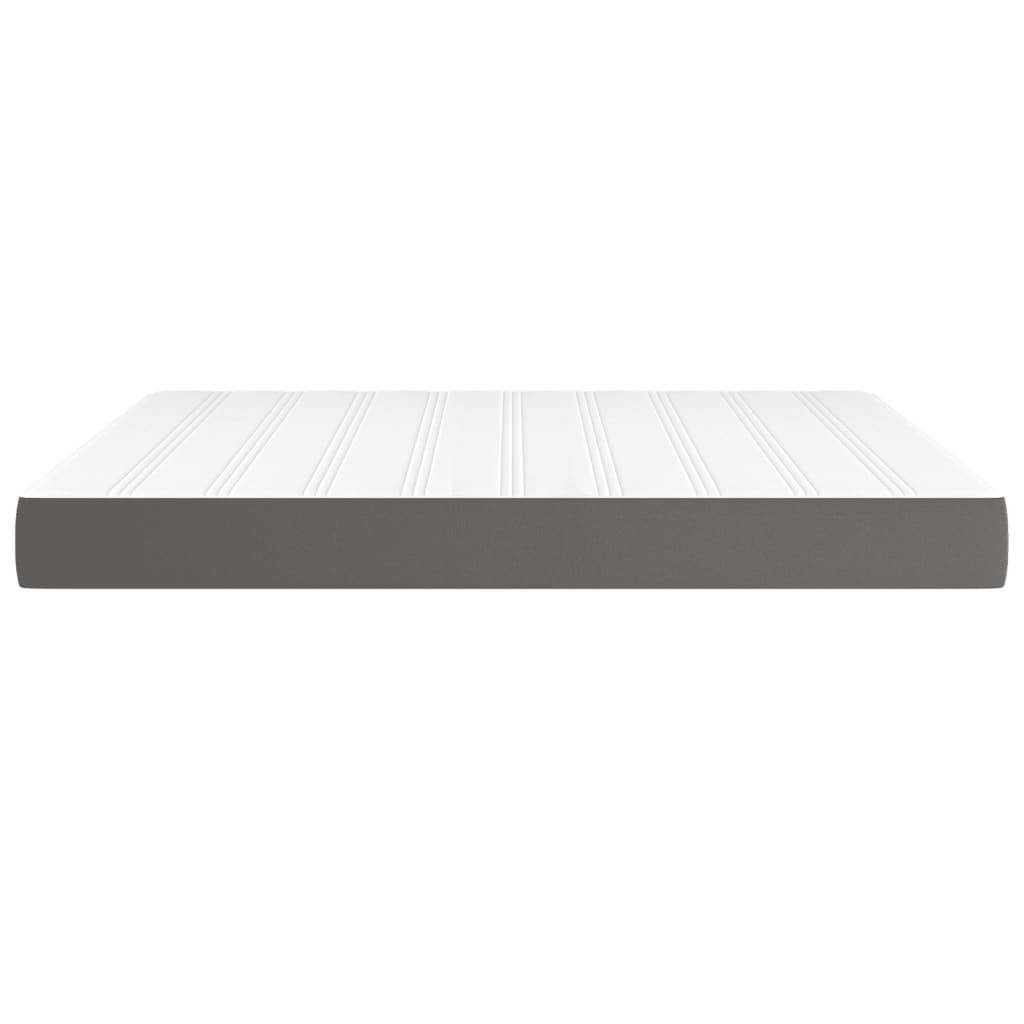 Materasso a Molle Grigio 160x200x20 cm in Similpelle