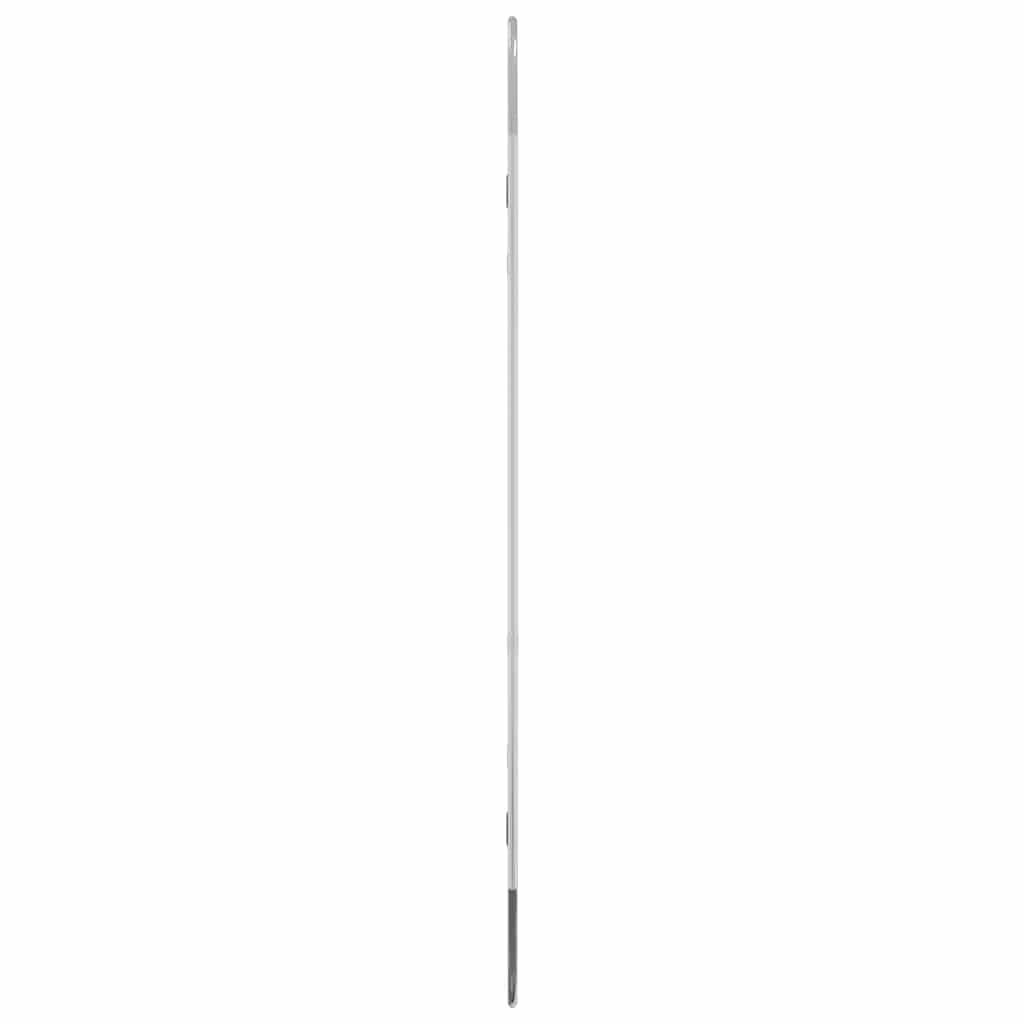 Specchio da Parete Argento 90x40 cm Ovale