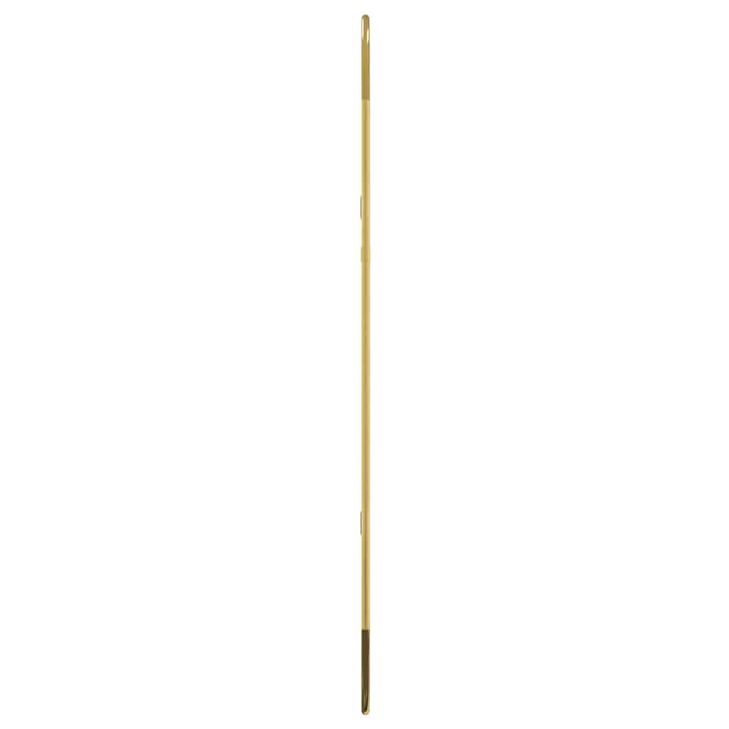 Specchio da Parete Dorato 70x30 cm Ovale