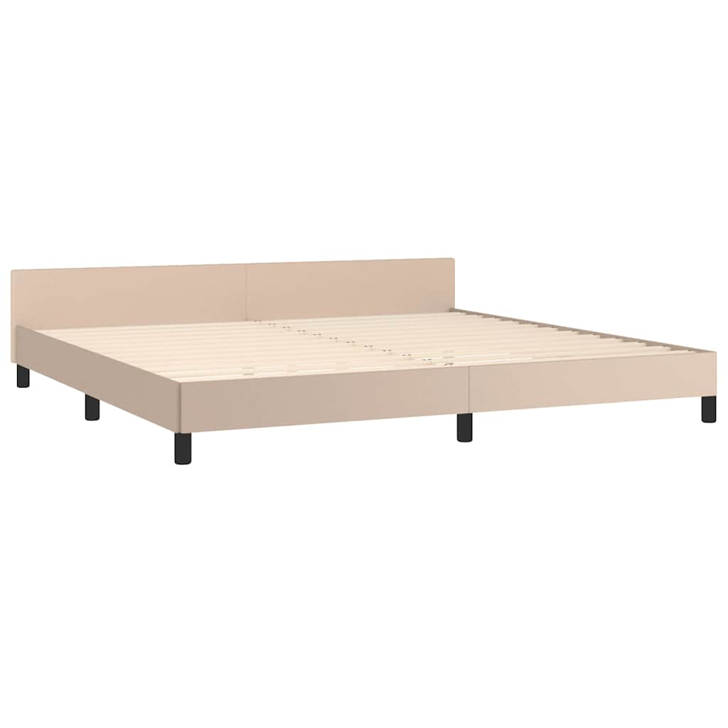 Giroletto con Testiera senza Materasso Cappuccino 200x200 cm