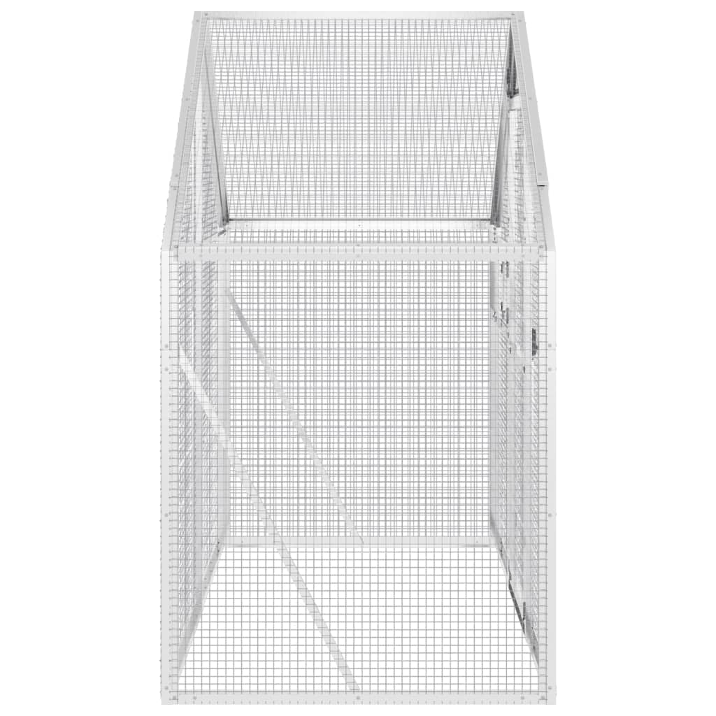 Voliera Argento 179x100x185 cm in Alluminio