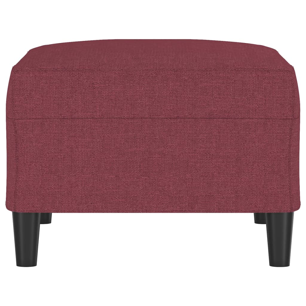 Poggiapiedi Rosso Vino 70x55x41 cm in Tessuto