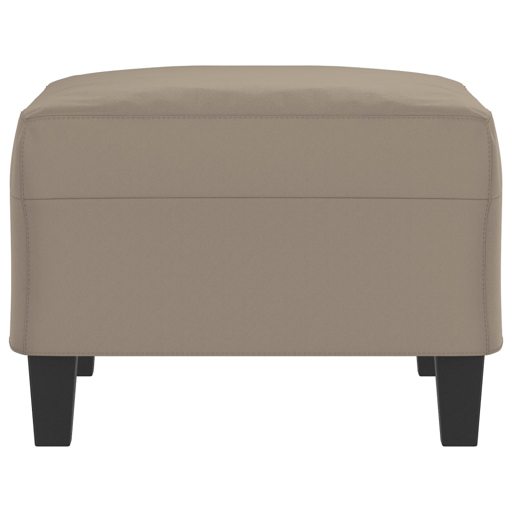 Poggiapiedi Tortora 70x55x41 cm in Tessuto Microfibra