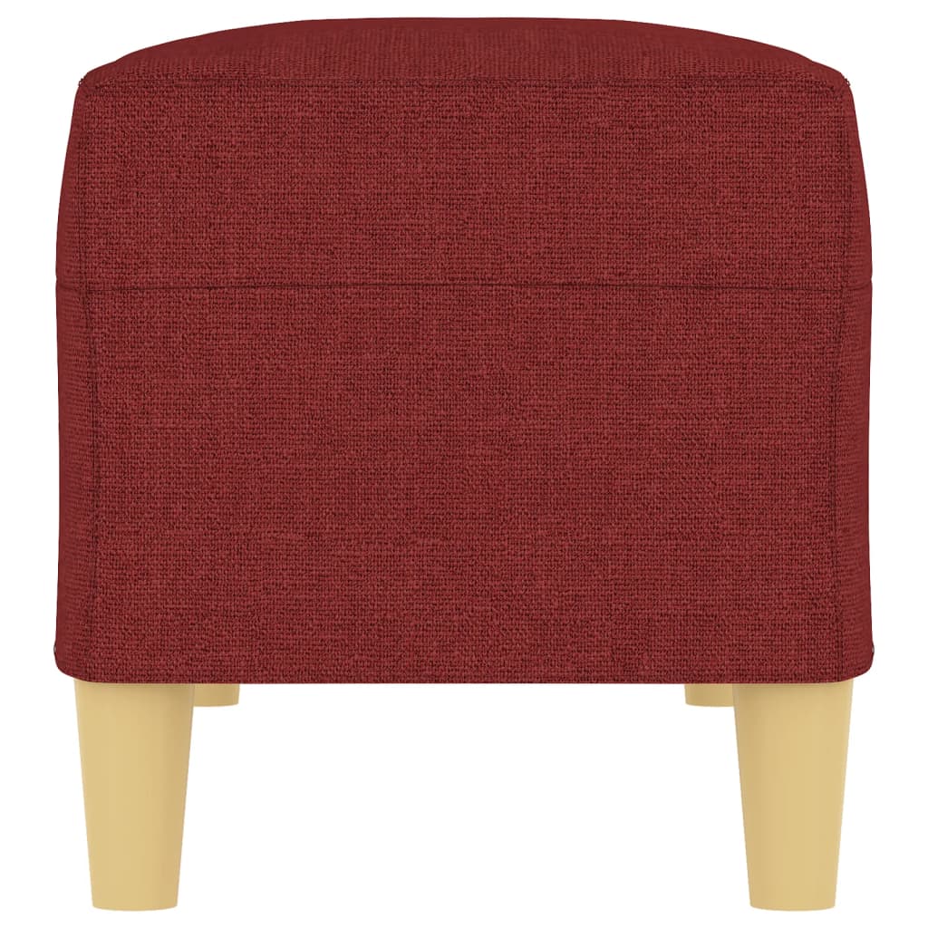 Panca Rosso Vino 100x35x41 cm in Tessuto