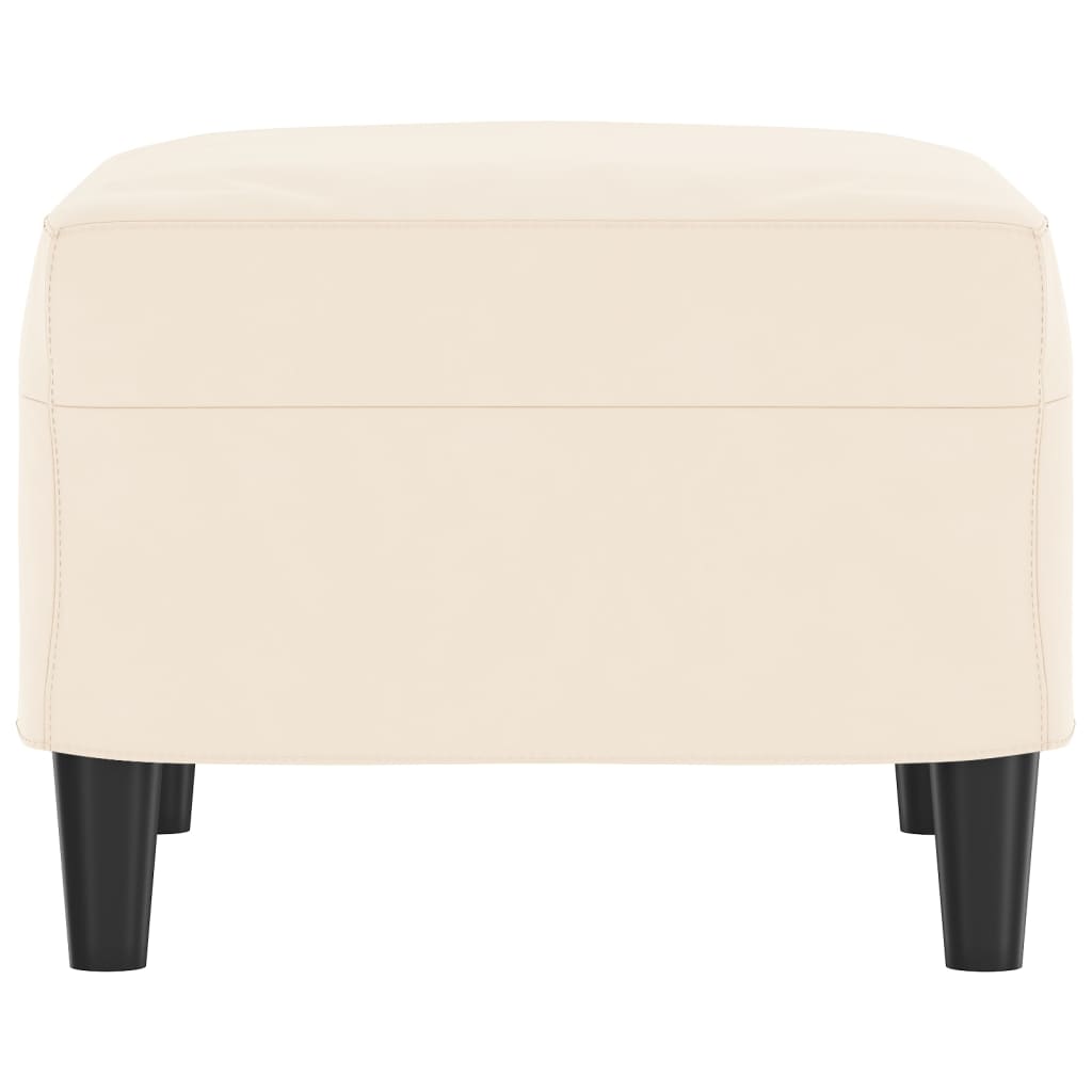 Panca crema 70x35x41 cm in Velluto