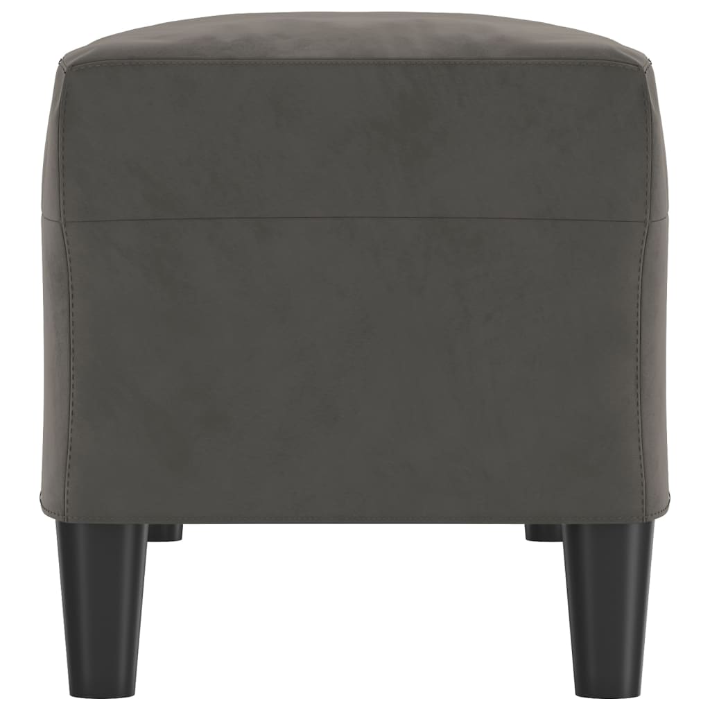 Panca Grigio Scuro 100x35x41 cm in Velluto