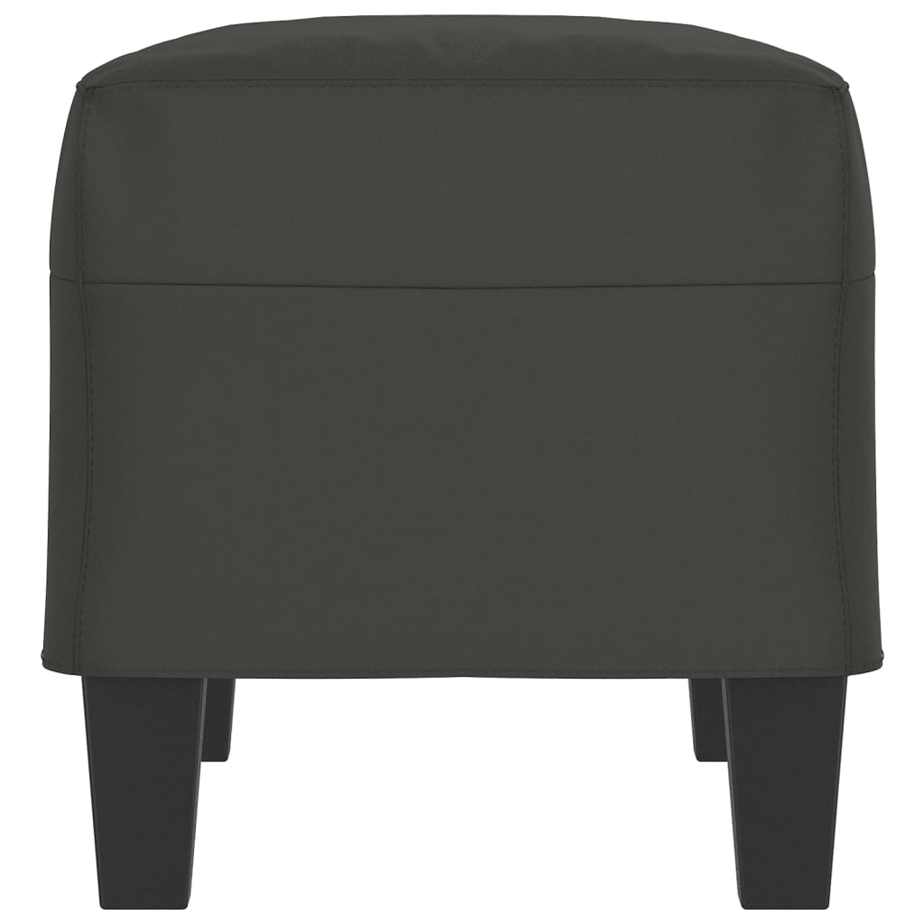 Panca grigio scuro 70x35x41 cm in Microfibra