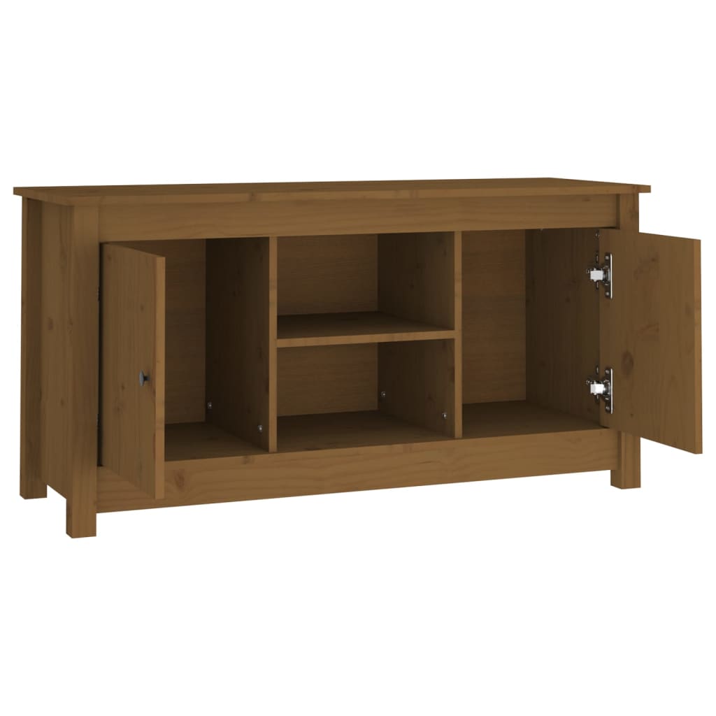 Mobile Porta TV Ambra 103x36,5x52 cm in Legno Massello di Pino