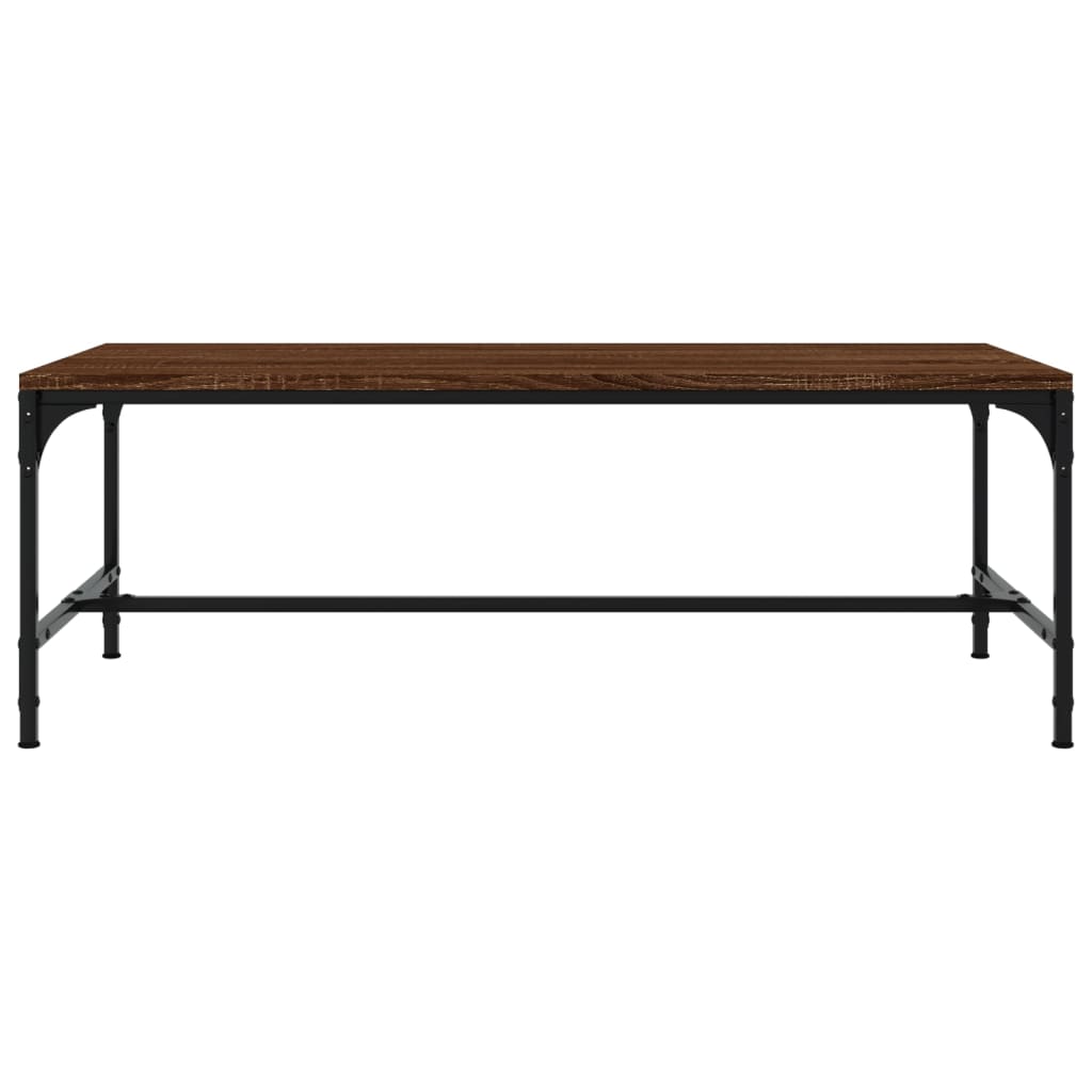 Tavolino Salotto Rovere Marrone 80x50x35 cm Legno Multistrato