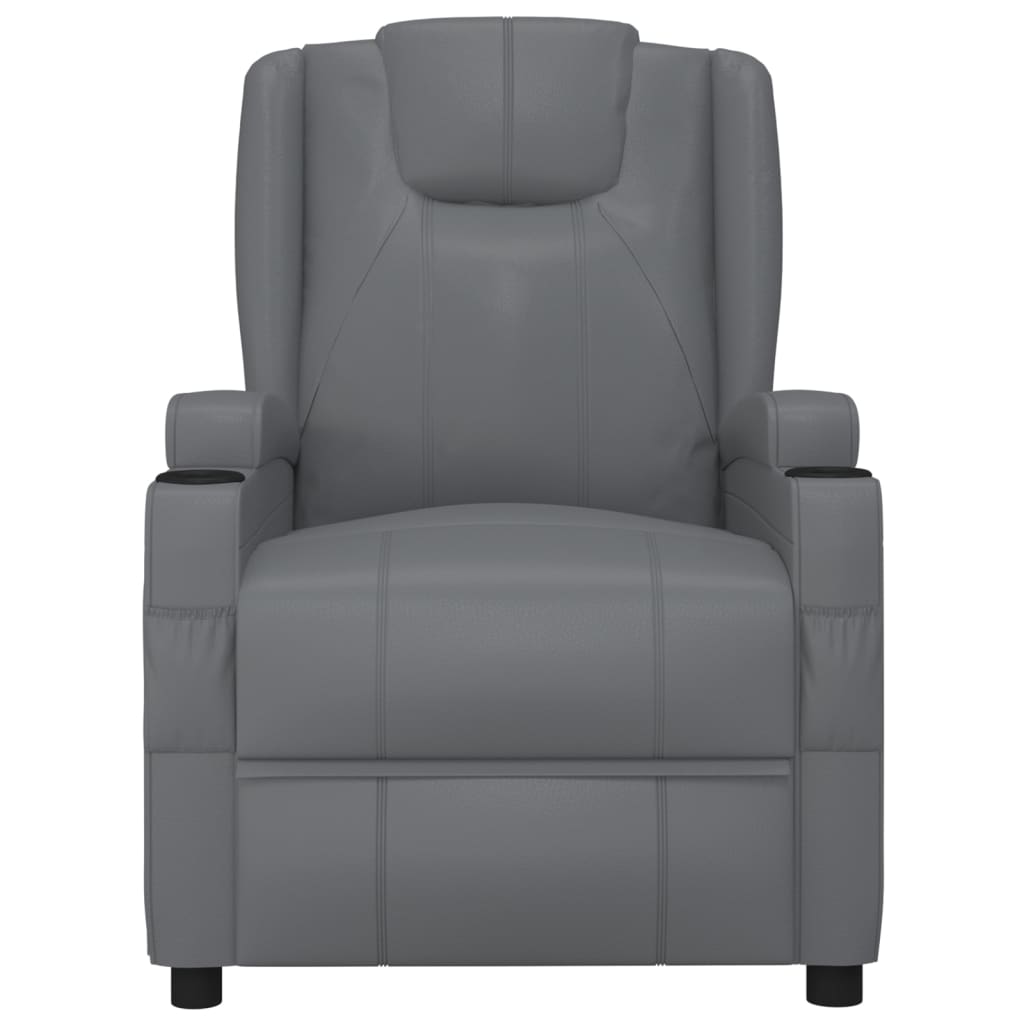 Poltrona Alzapersona grigio in Similpelle