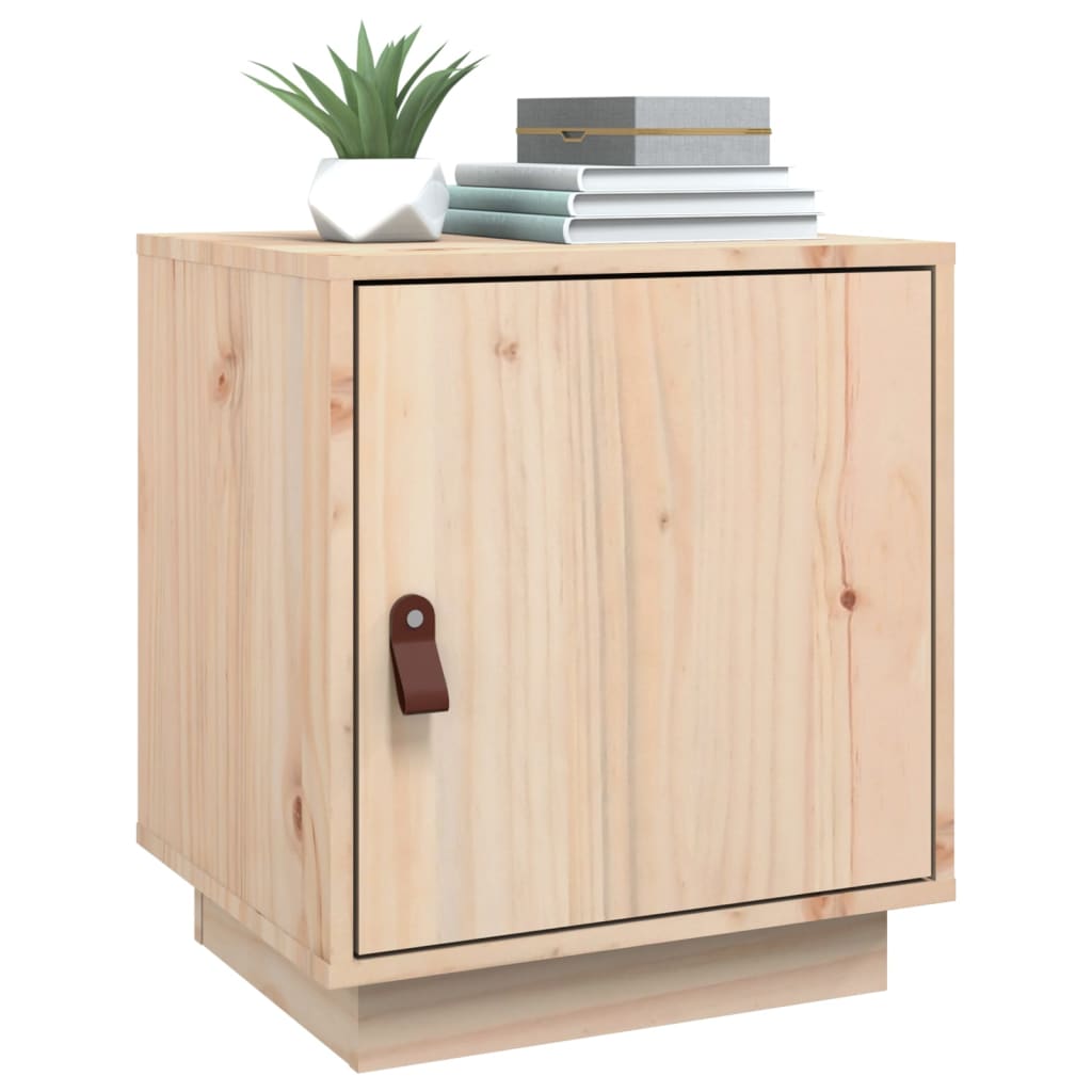 Comodino 40x34x45 cm in Legno Massello di Pino