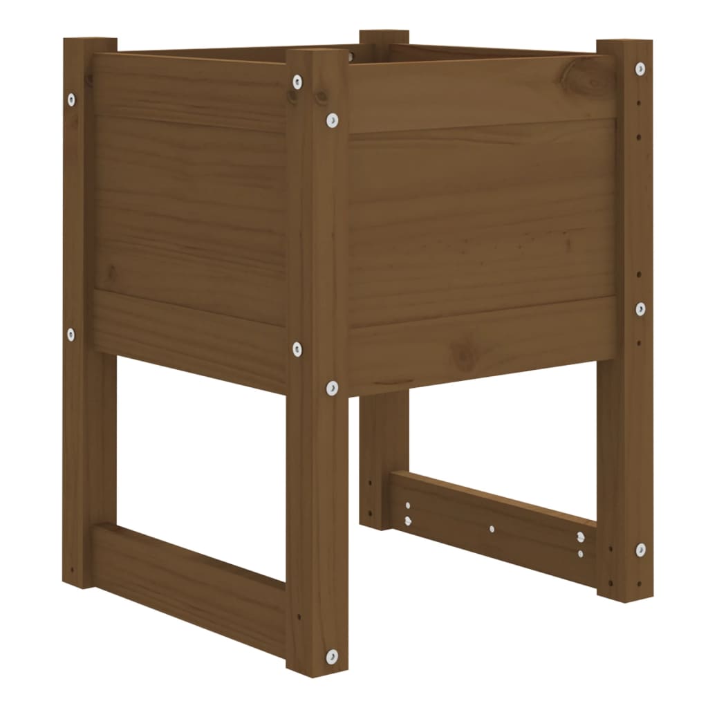 Fioriere 2 pz Ambra 40x40x52,5 cm in Legno Massello di Pino