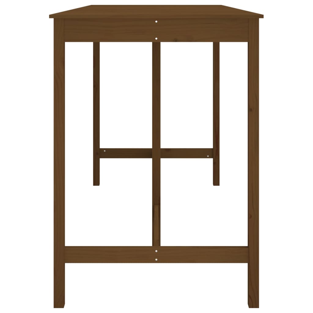 Tavolo da Bar Ambra 180x80x110 cm in Legno Massello di Pino