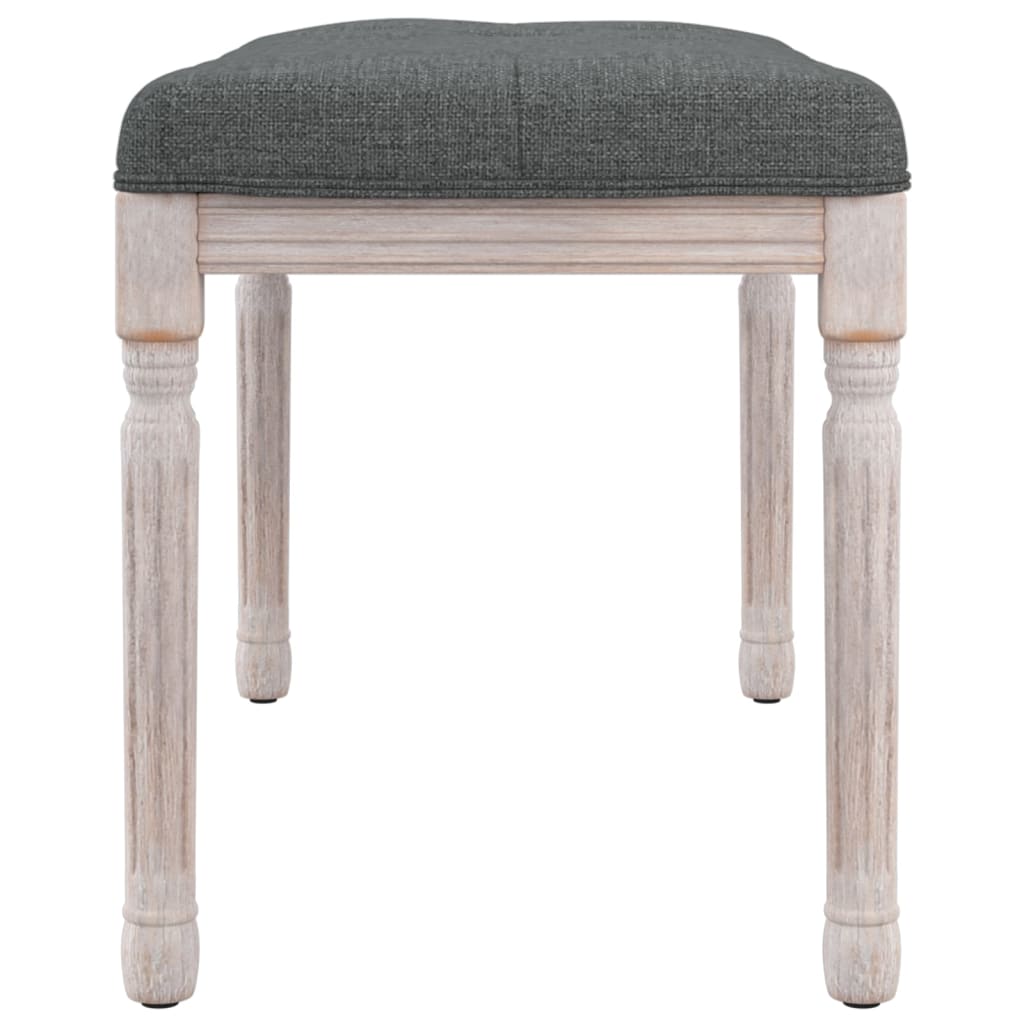 Panca Grigio Scuro 80x40x49 cm in Tessuto