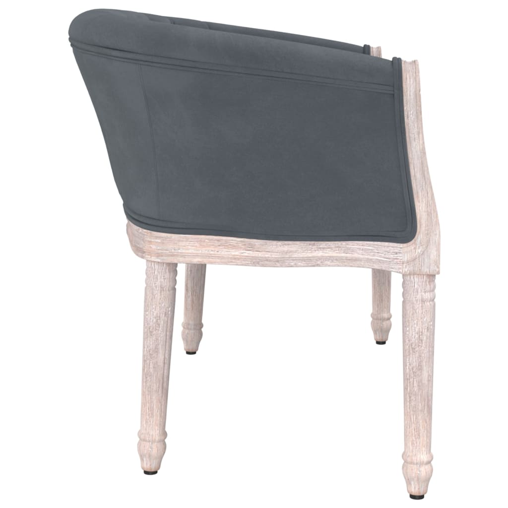 Panca Grigio Scuro 98x56x69 cm in Velluto