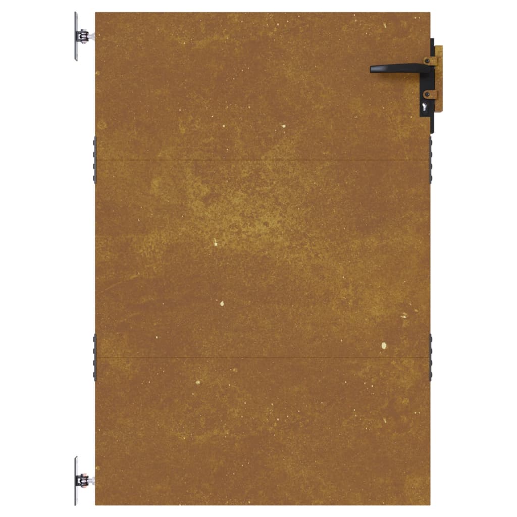 Cancello da Giardino 85x125 cm in Acciaio Corten