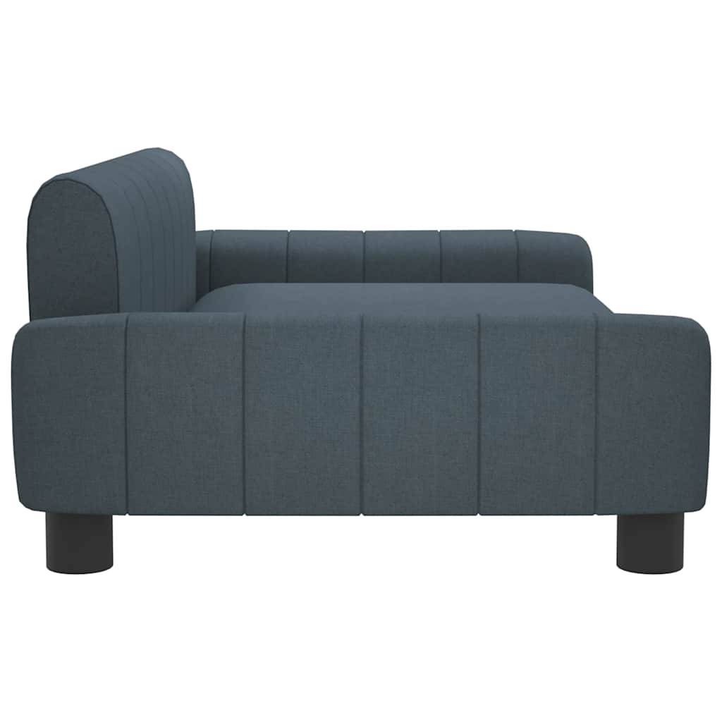 Lettino per Cani Grigio Scuro 90x53x30 cm in Tessuto