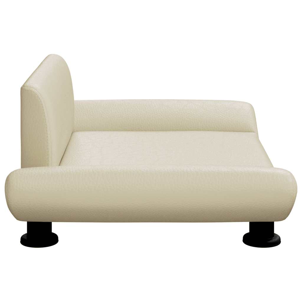 Lettino per Cani Crema 70x45x28 cm in Similpelle