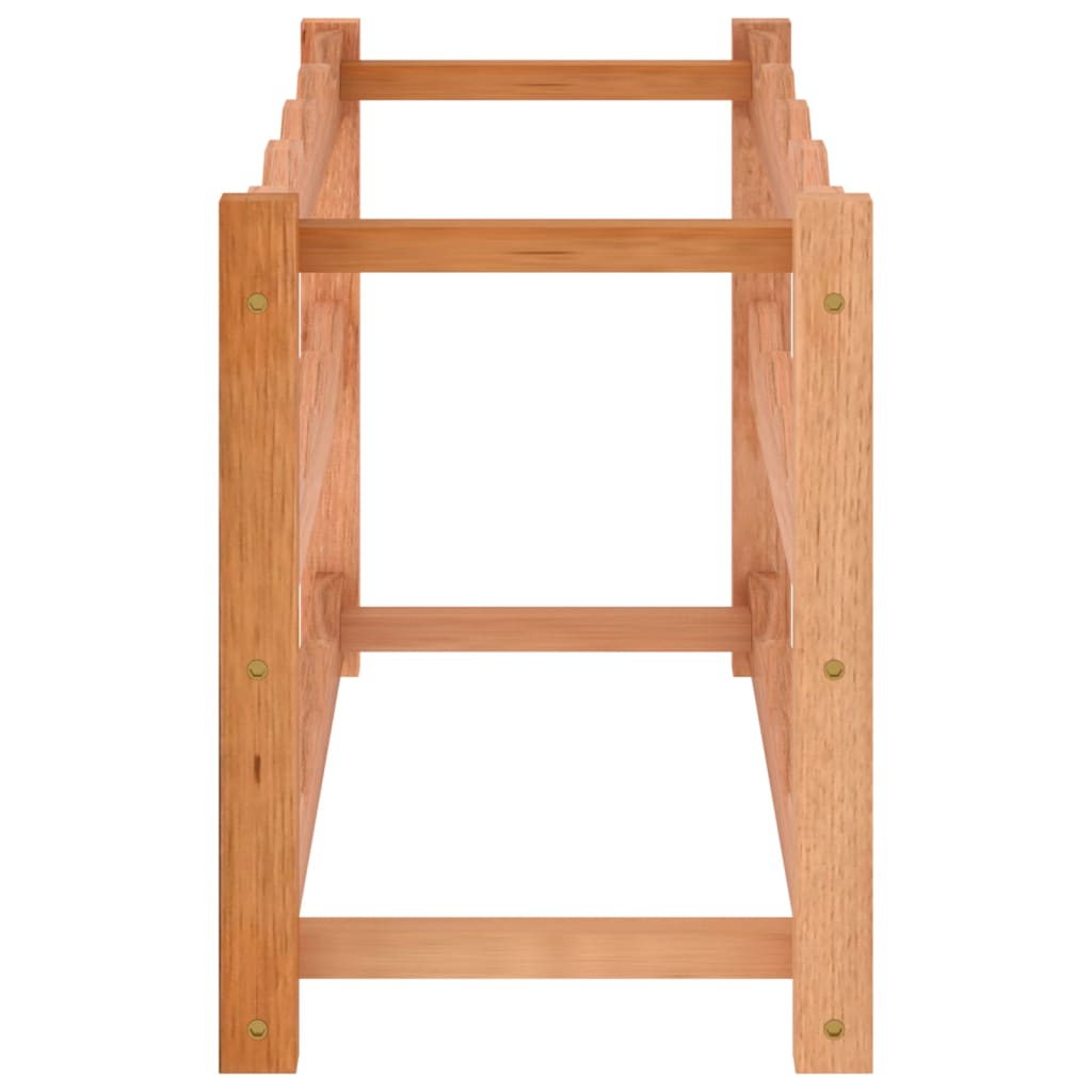 Portabottiglie per 12 Bottiglie in Legno Massello di Noce