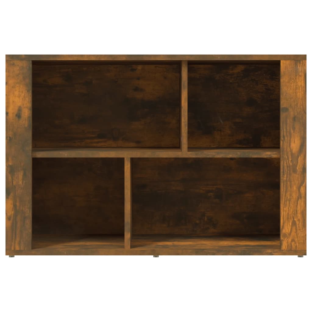 Credenza Rovere Fumo 80x30x54 cm in Legno Multistrato