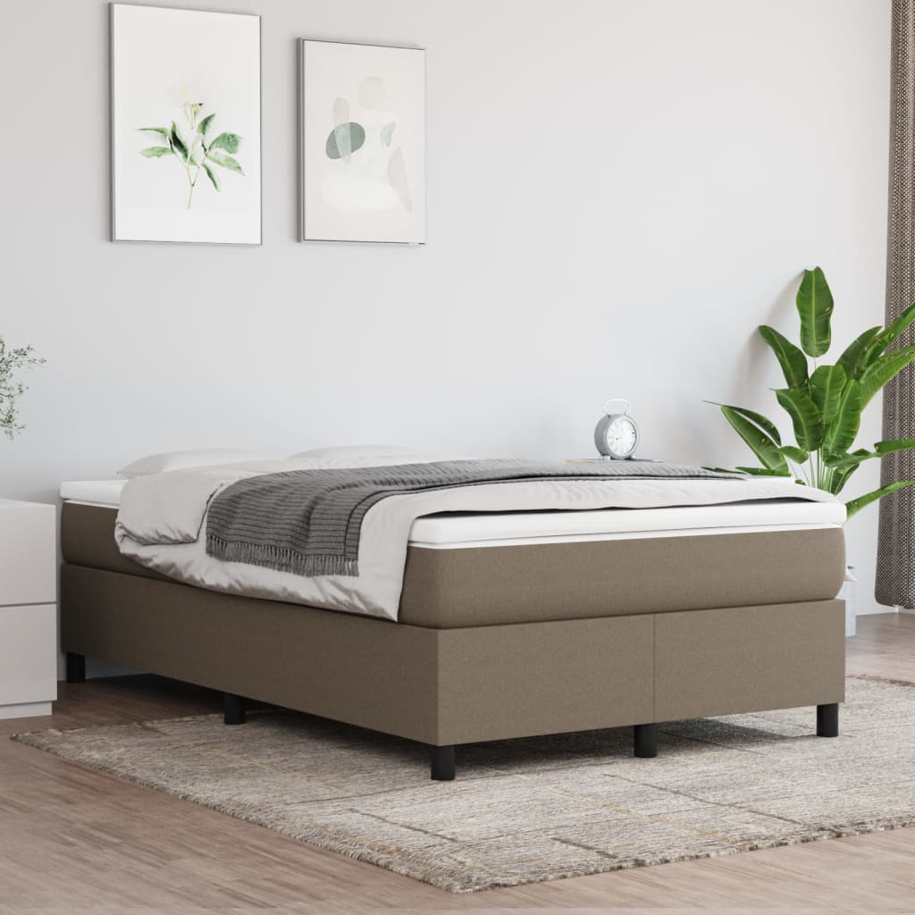 Struttura Letto a Rete a Molle Tortora 120x200 cm Tessuto