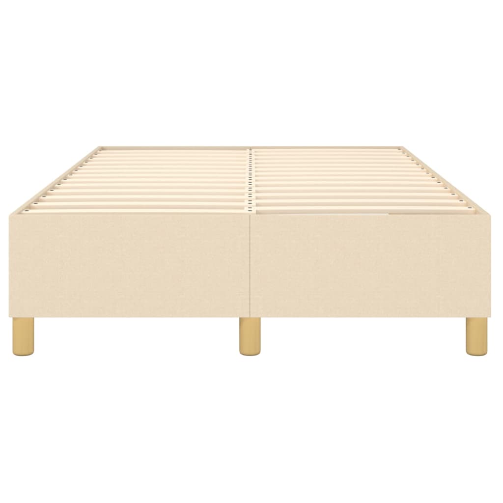 Struttura Letto a Rete a Molle Crema 120x200 cm Tessuto