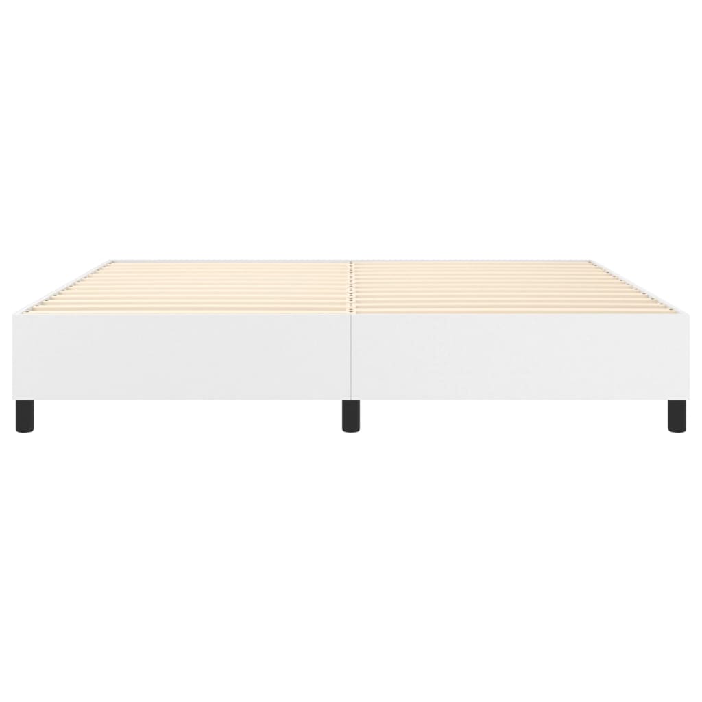 Struttura Letto a Rete a Molle Bianco 200x200 cm in Similpelle