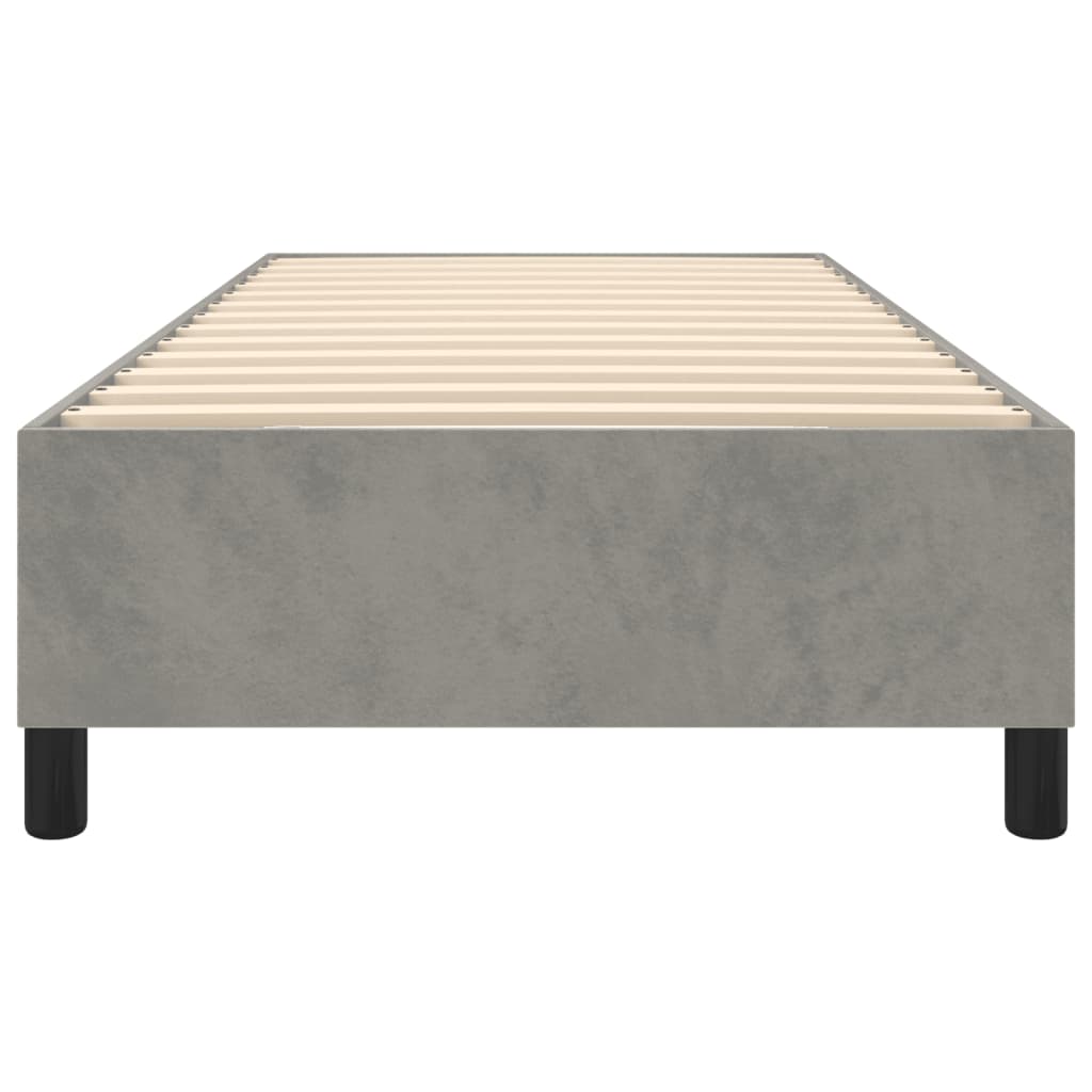 Struttura Letto a Rete a Molle Grigio Chiaro 80x200 cm Velluto