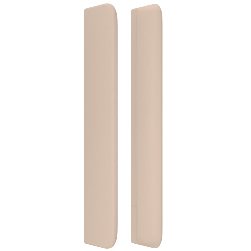 Testiera ad Orecchio Cappuccino 203x16x118/128 cm in Similpelle