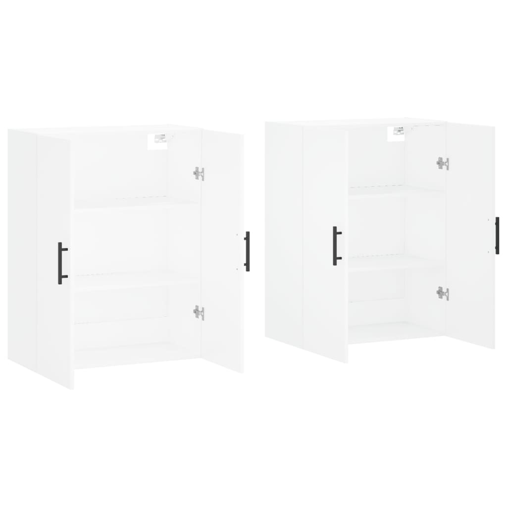 Mobili a Parete 2 pz Bianchi 69,5x34x90 cm