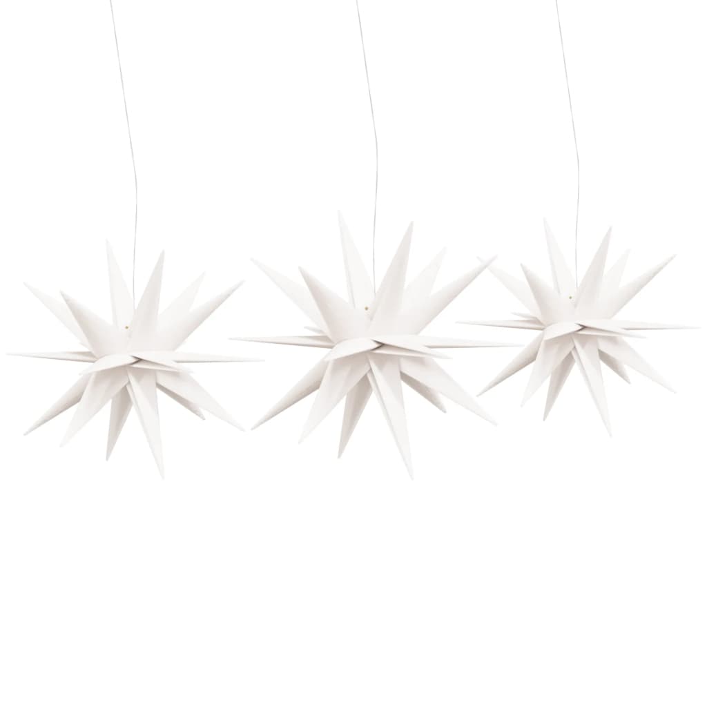 Luci di Natale con LED 3 pz Pieghevoli Bianche