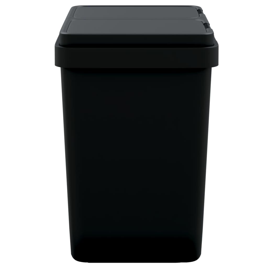 Cestino Doppio Antracite 2x25 L