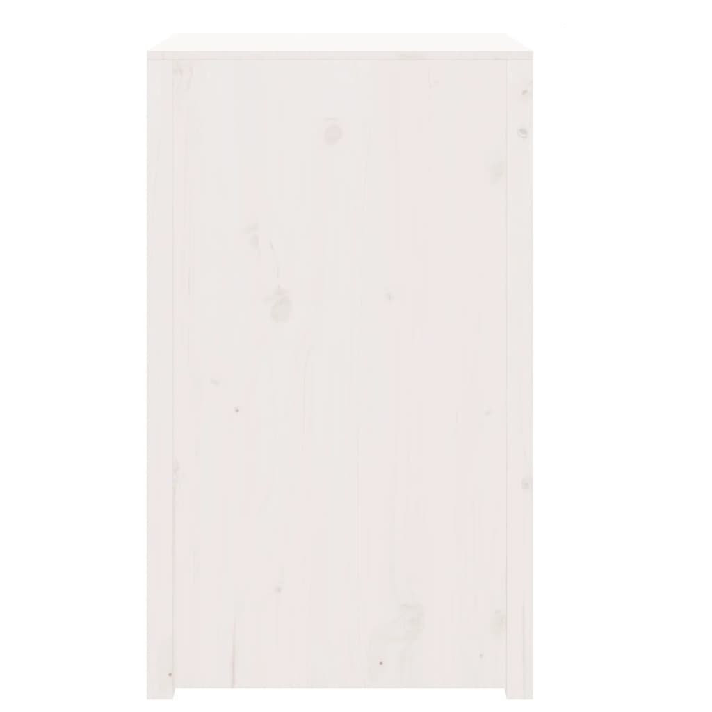 Mobile da Cucina da Esterno MEPPEL Bianco 55x55x92 cm Legno Massello di Pino
